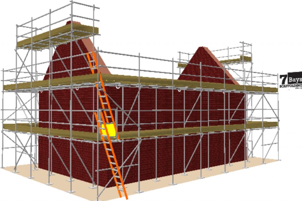 3D image of scaffolding