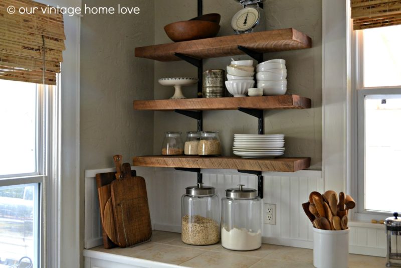 Reclaimed Scaffold Board Shelving