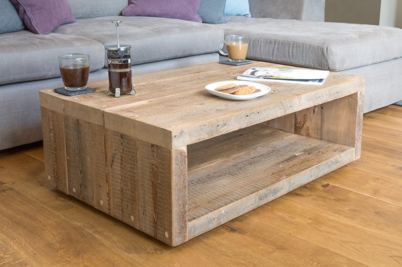 Scaffold board coffee table