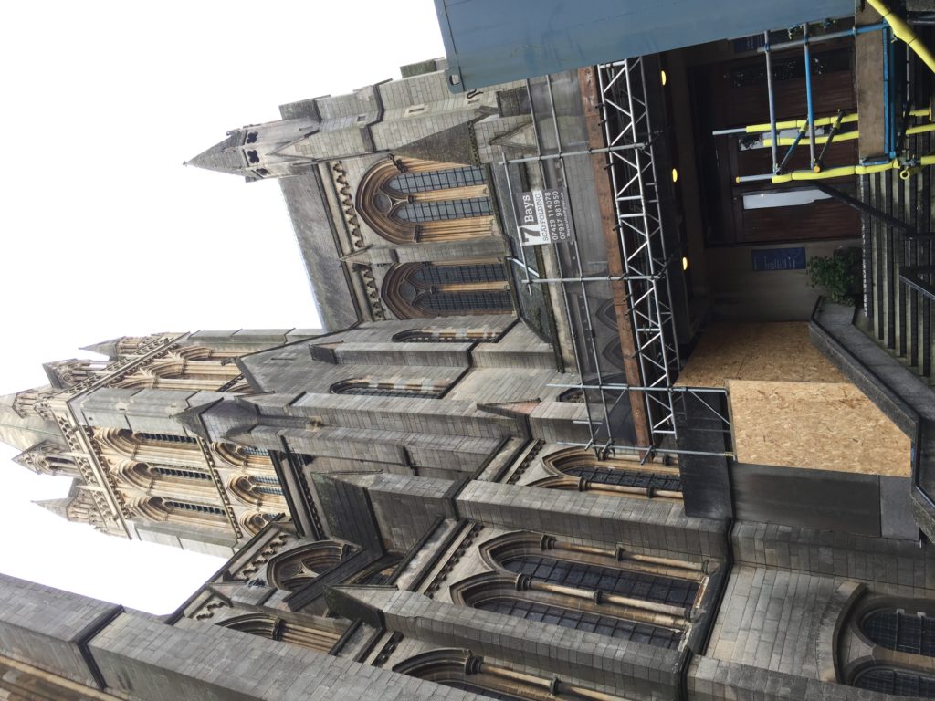 truro cathedral scaffolding